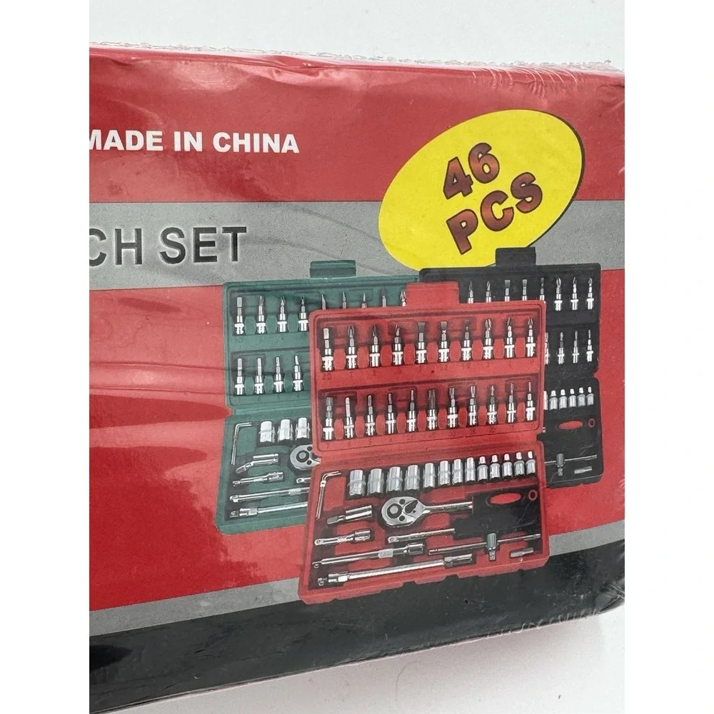 46 Pcs Socket Wrench Set Household Repair Tools Car Automotive Machinery Repair